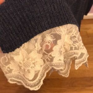 American Rag CIE Plus Size Blue Lace Cold Shoulder